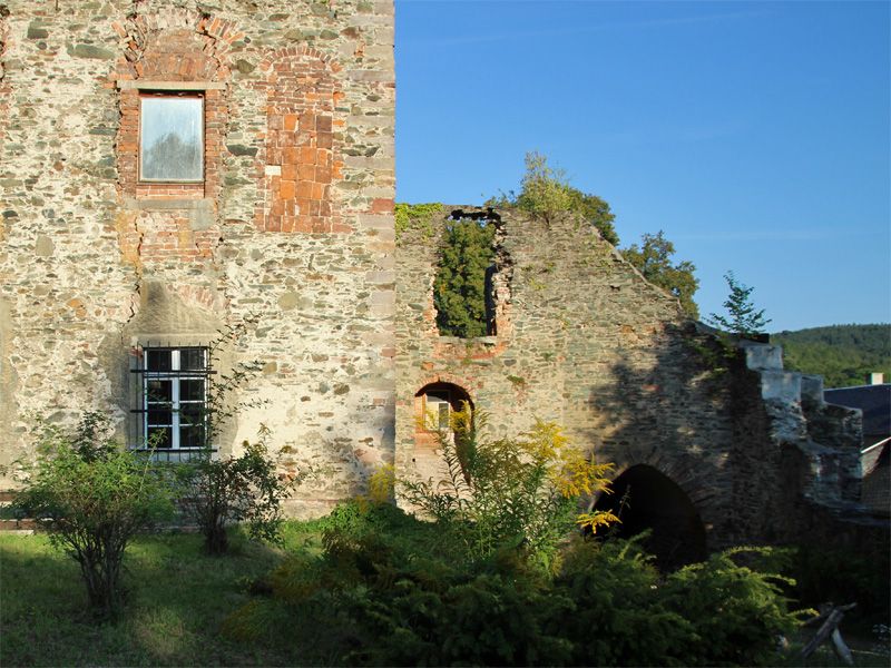 Hartensteiner Burgruine im Erzgebirge