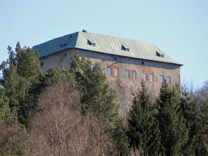 Hrad Houska (Burg Hauska) in der Daubaer Schweiz. 