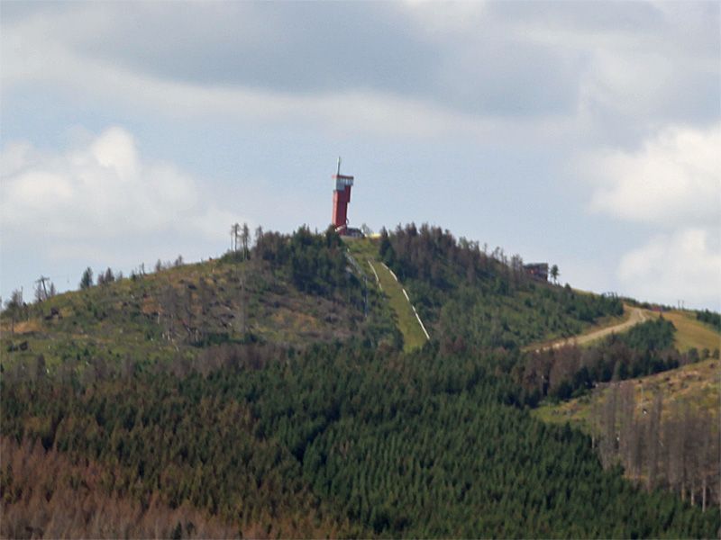 Blick zum Andreasberg mit Turm im Harz