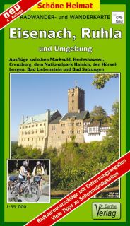 Wanderkarte Eisenach, Ruhla vom Verlag Dr. Barhel