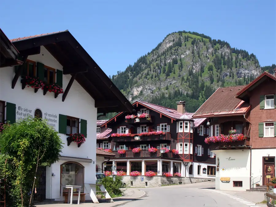 Blick auf Bad Hindelang