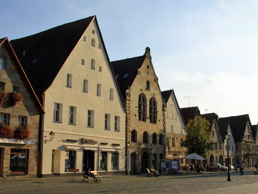 Im Zentrum von der Stadt Lauf