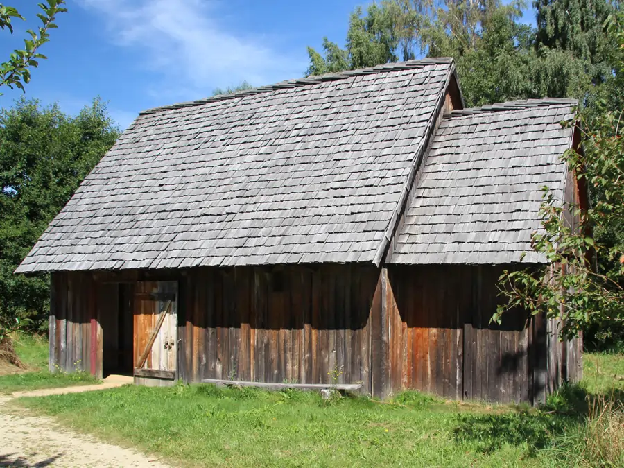 Gebäude im Geschichtepark Bärnau