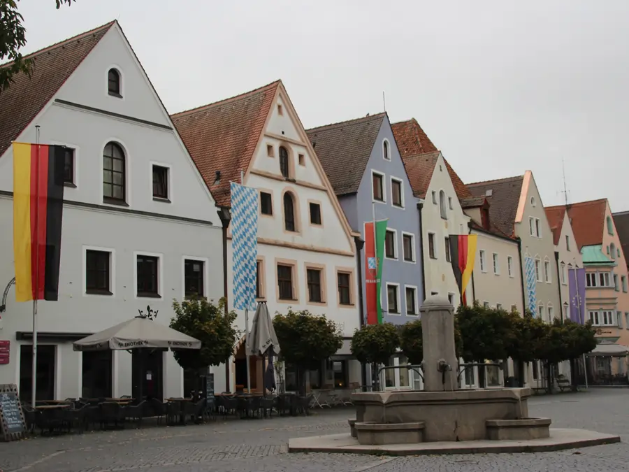 Blick auf die Große Kreisstadt Weiden in der Oberpfalz