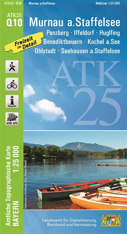 Wanderkarte ATK Murnau am Staffelsee mit Kochel