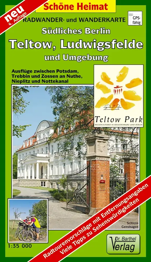Wanderkarte Südliches Berlin, Teltow, Ludwigsfelde vom Verlag Barthel