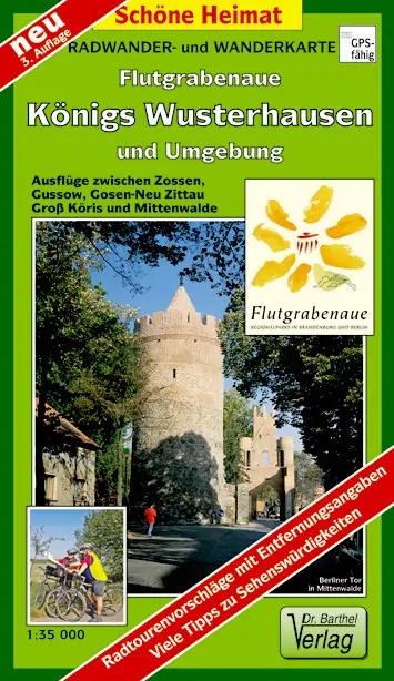 Wanderkarte Flutgrabenaue, Königs Wusterhausen vom Verlag Barthel