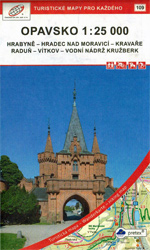 Wanderkarte Opavsko - Region Troppau in den Beskiden