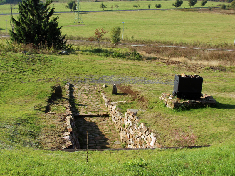 Blick auf die Bergbaulandschaft Kupferberg 