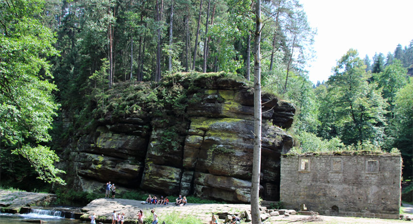 Felsen in Vysoká Lípa (Hohenleipa) 