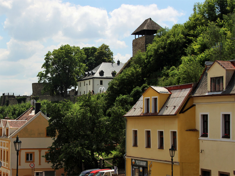 Stadtansicht von Krupka (Graupen) 