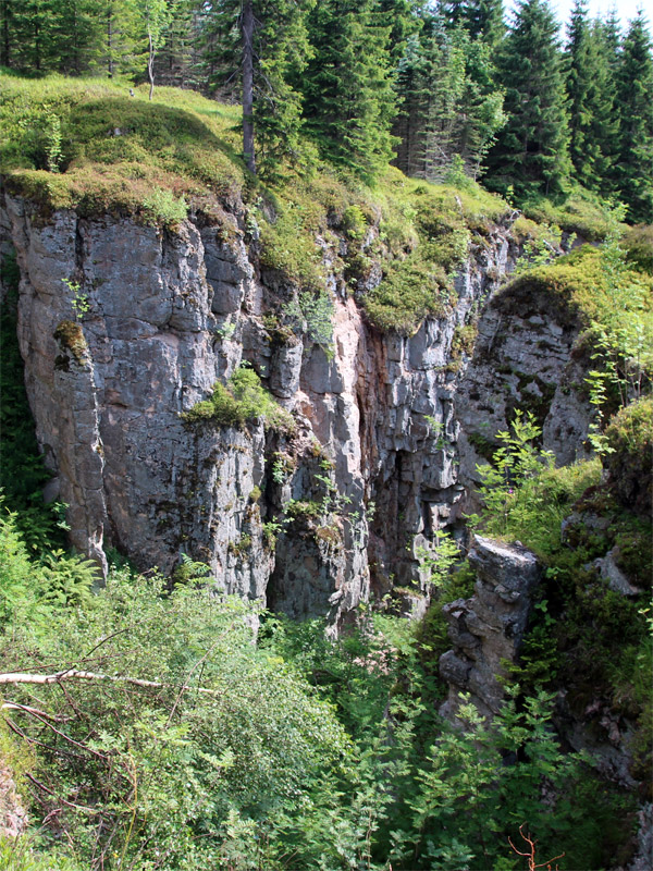 Felsen in der Wolfspinge am Plattenberg