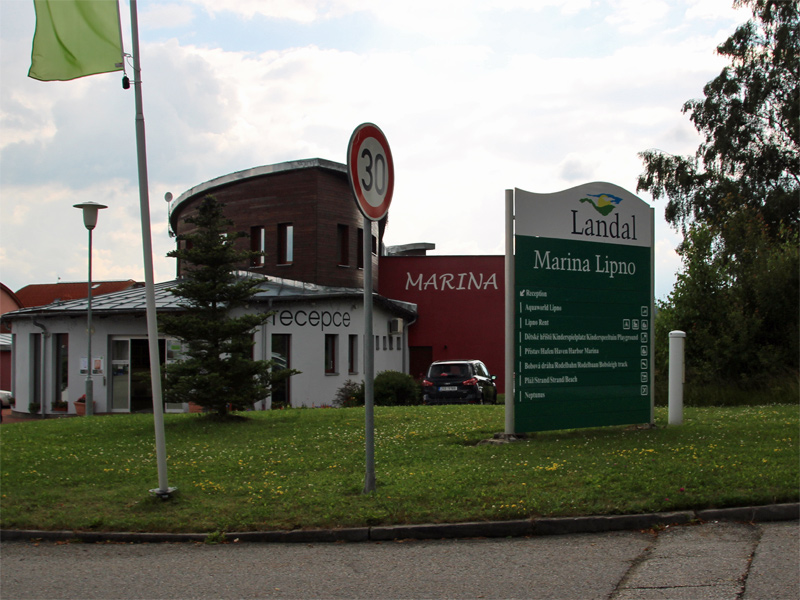 Rezeption am Stausee Lipno