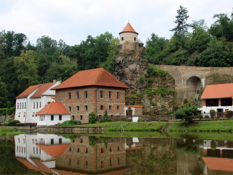 Stadt Bechyne in Mittelböhmen