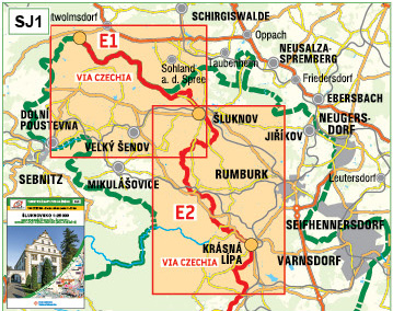 für E 1-2 bis Krásná Lípa – Rybniště