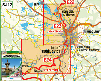für E23-24 bis Krasetín - České Budějovice