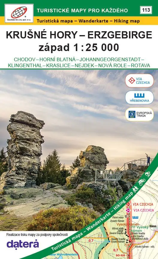 Wanderkarte Westerzgebirge / Krušné hory - západ / Nr. 74