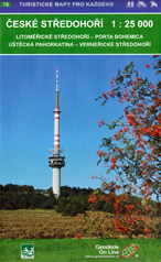 Wanderkarte Böhmisches Mittelgebirge Süd