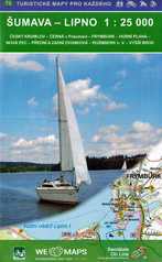 Wanderkarte Böhmerwald / Lipno-Stausee