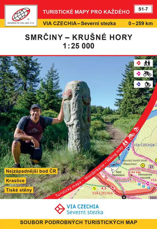 Wanderkarten-Set  VIA Czechia Box 1