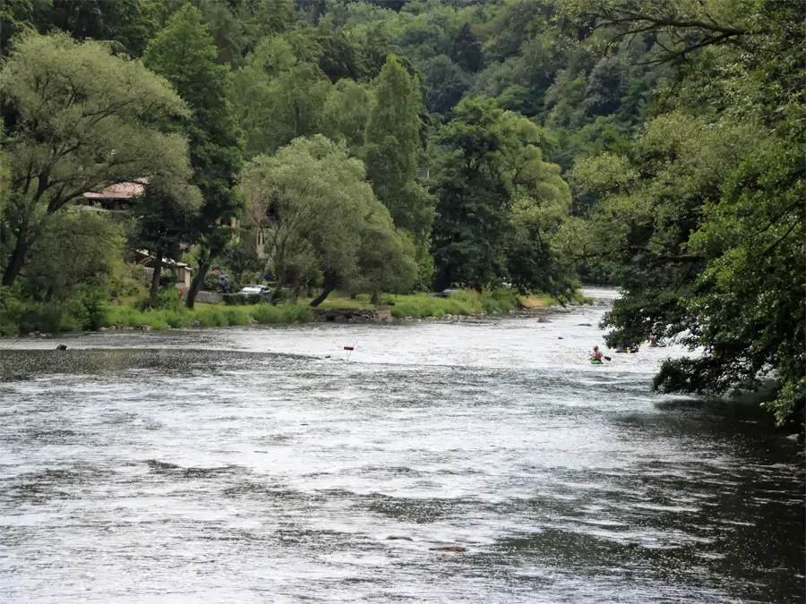 Fluss Eger - linker Nebenfluss der Elbe