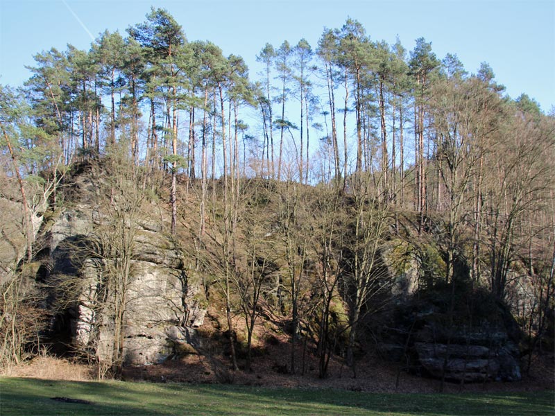 Burg Hauska in der Daubaer Schweiz. 