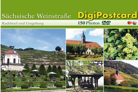 DigiPostcard Sächsische Weinstraße mit Radebeul