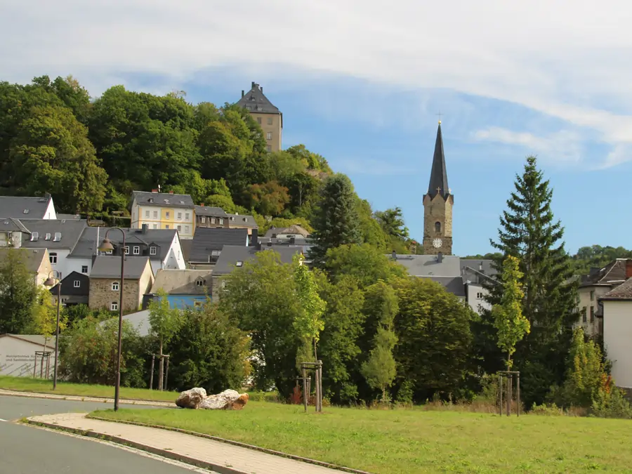 Blick auf die Stadt Hirschberg
