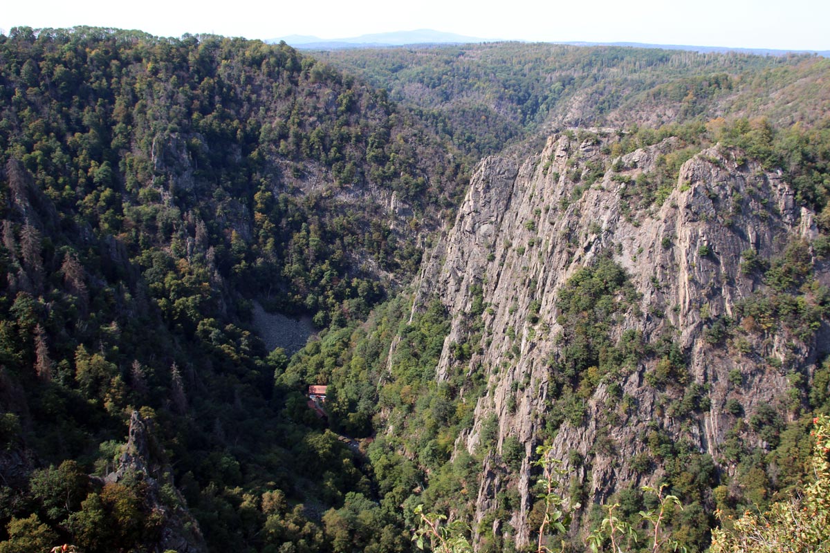 Rosstrappe Felsen in Thale im Harz