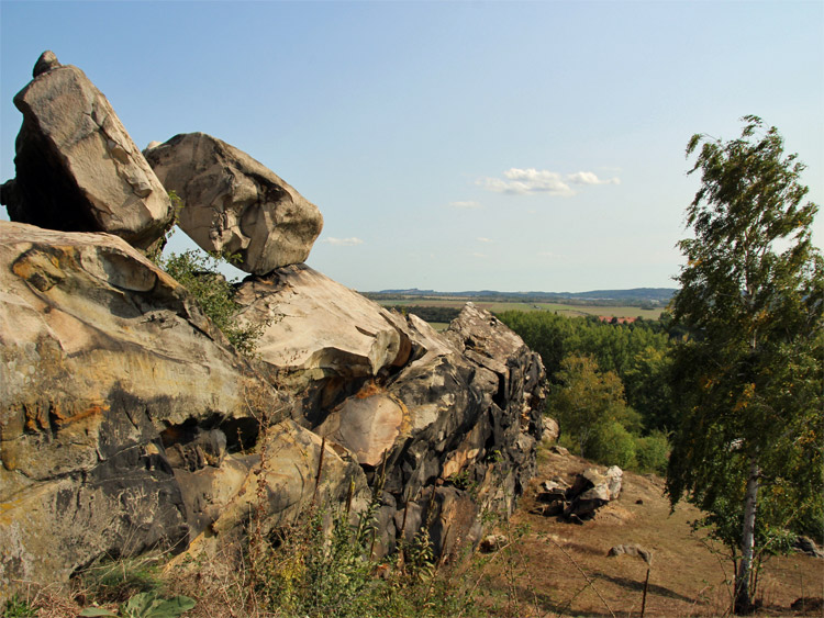 Blick auf die Teufelsmauer - ein Natuschutzgebiet