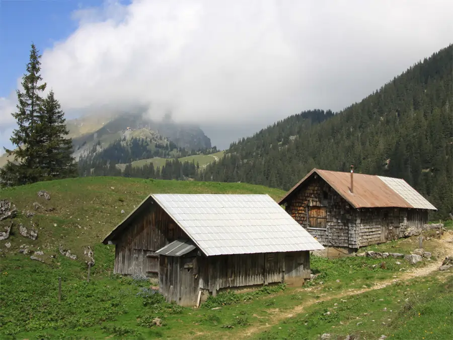 Aggenstein in Wolken
