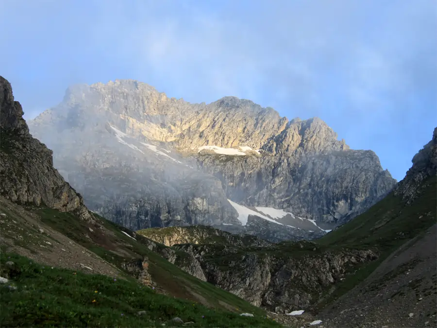 Im Gemstelbachtal Blick nach Süden