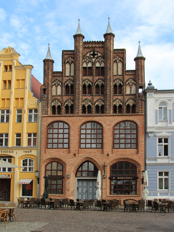 Backsteinhaus in der Hansestadt Stralsund