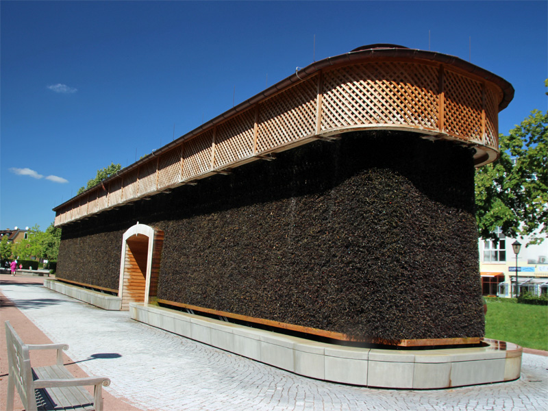 Neues gradierwerk in Bad Schmiedeberg