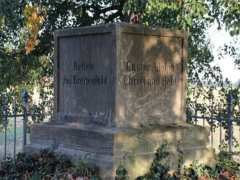 Gedenkstein erinnert an siegreiche Schlacht der Schweden