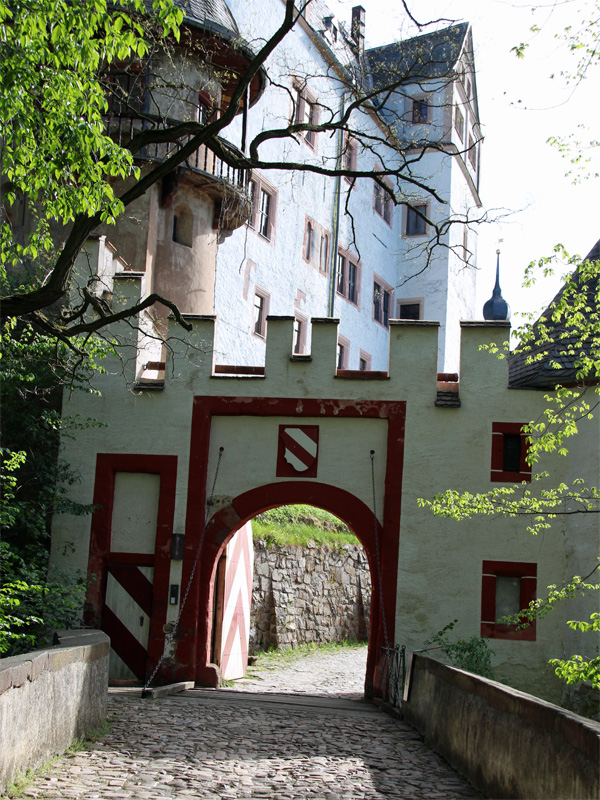 Innenhof vom Schloss Rochsburg