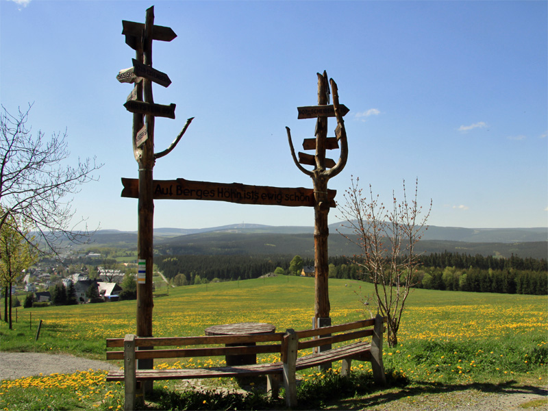 Blick vom Bärenstein im Westerzgebirge