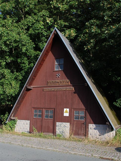 Lichtloch vom Semler Stolln in Bad Schlema