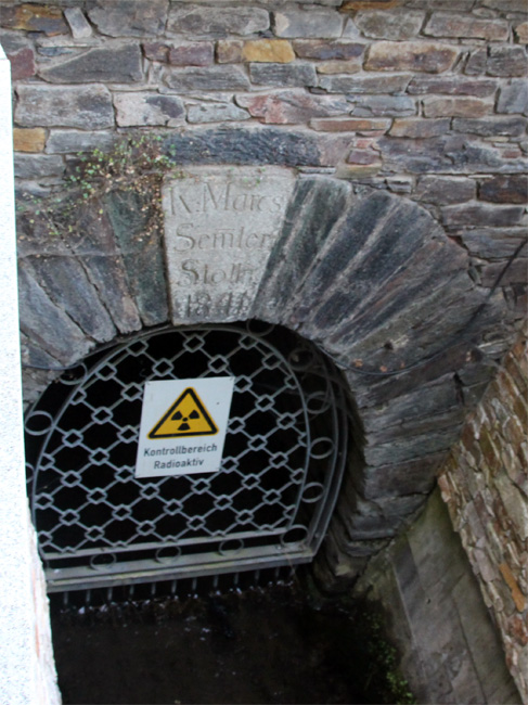 Mundloch vom Semmler-Stolln in Bad Schlema