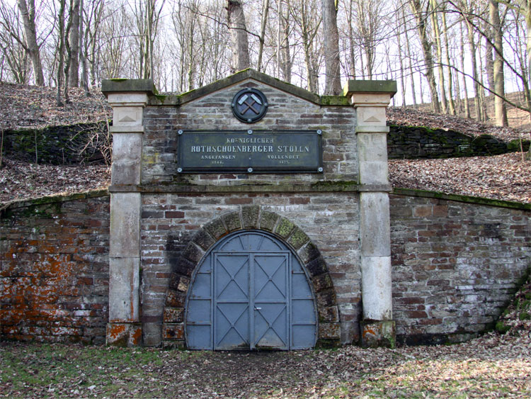 Eingang in den Rothschönberger Stolln