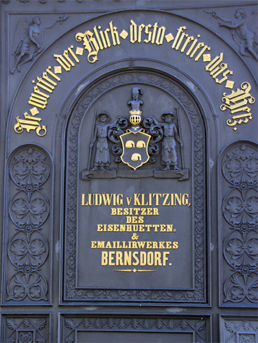 Tafel am Aussichtsturm