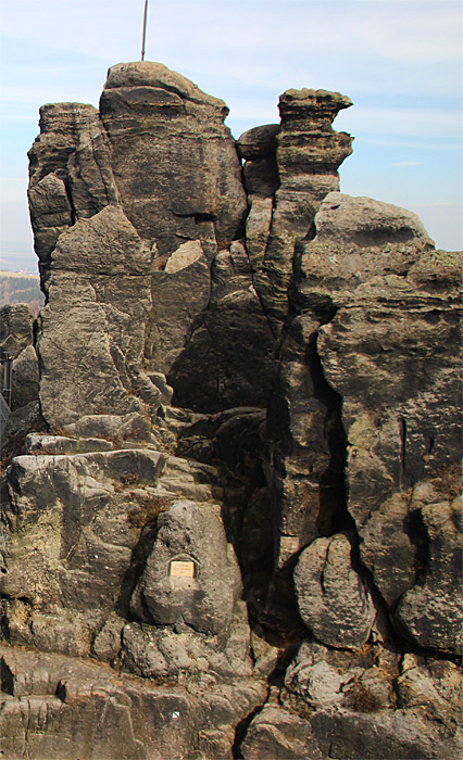 Nonnenfelsen in Jonsdorf im Zittauer Gebirge