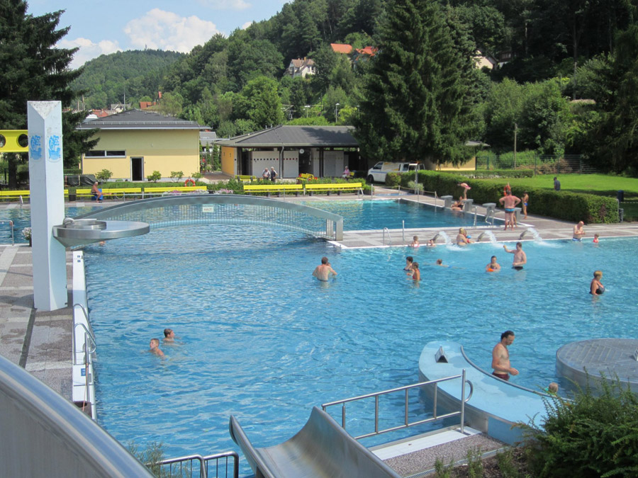 Freibad Wehlen in der Sächsischen Schweiz