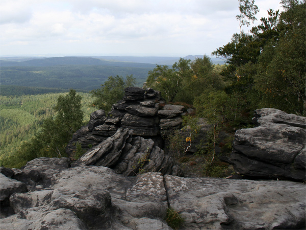 Auf dem Großen Zschirnstein in der Sächsischen Schweiz