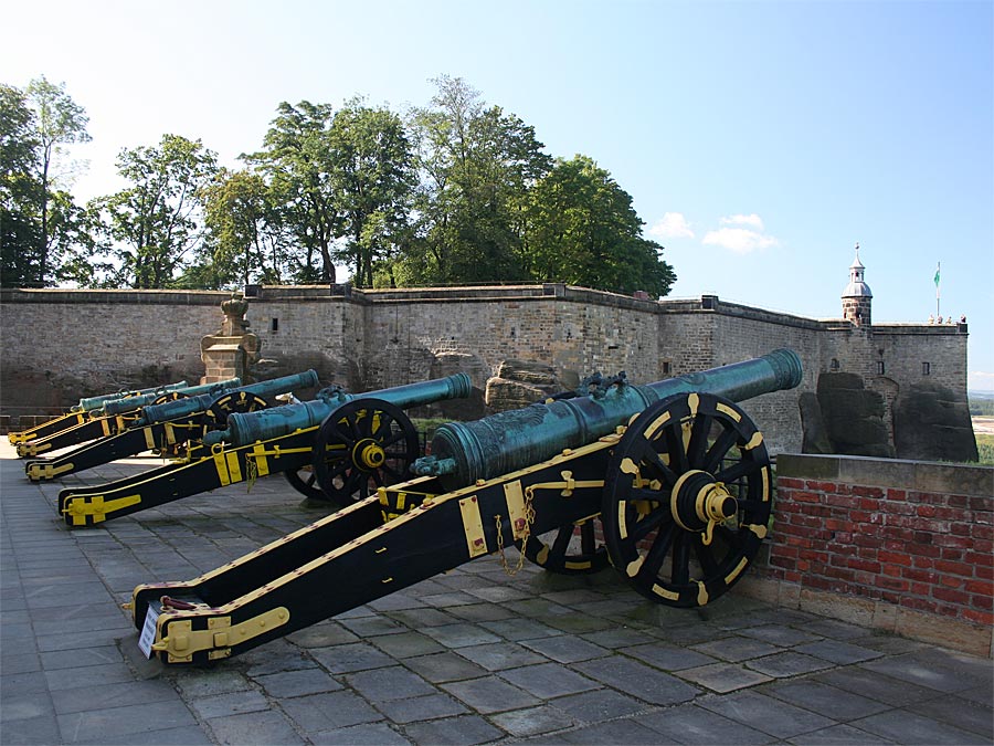 Batterie vor der Georgenburg