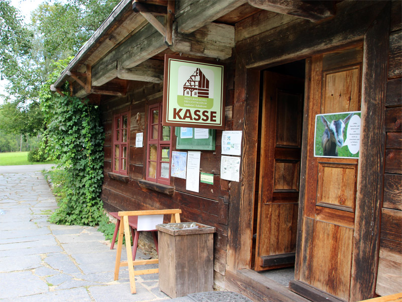 Eingang zum Freilichtmuseum Eubabrunn