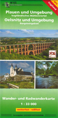 Wanderkarte Plauen und Oelsnitz