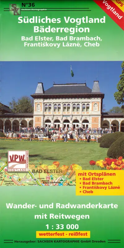 Wanderkarte für Bad Brambach