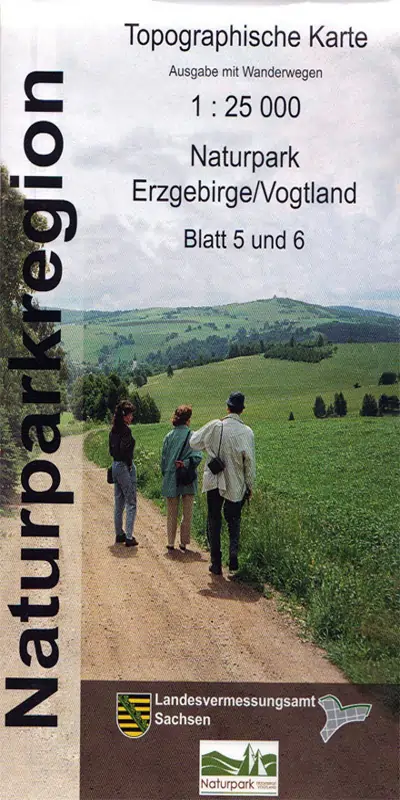  Wanderkarte Naturpark Erzgebirge / Vogtland - Blatt 5/6 Staatsbetrieb GeoSN Sachsen