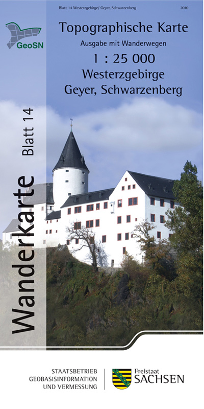 Wanderkarte Schneeberg im Westerzgebirge